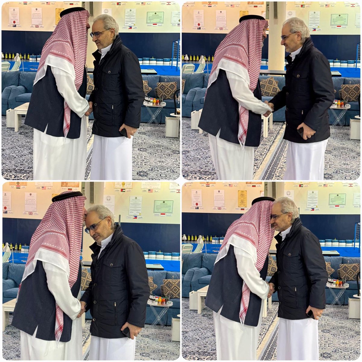 الأمير خالد بن طلال يزور أخيه الأمير الوليد خلال الشهر الفضيل.. فيديو وصور