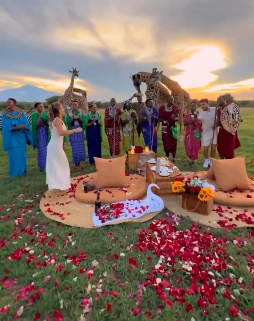 غيث مروان يفاجئ زوجته بيوم ميلادها باحتفال استثنائي في قلب الغابة.. فيديو