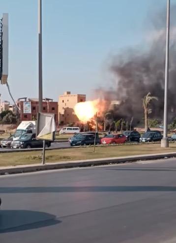 السيطرة على حريق ضخم اندلع بخط غاز رئيسي.. فيديو وصور