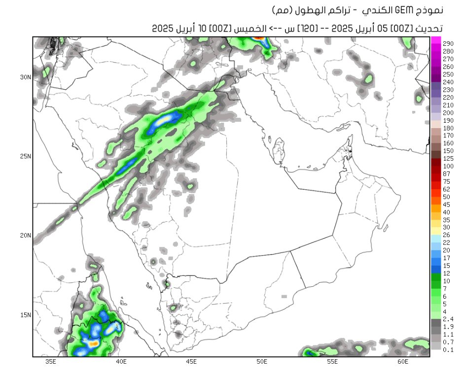 الحصيني: استمرار الحالة الممطرة مع برد وسيول