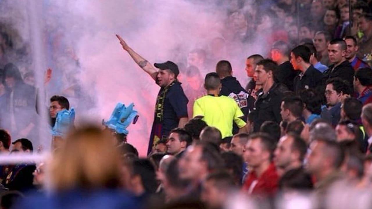 القبض على مشجع لبرشلونة بعد اعتدائه على مشجع مدريدي