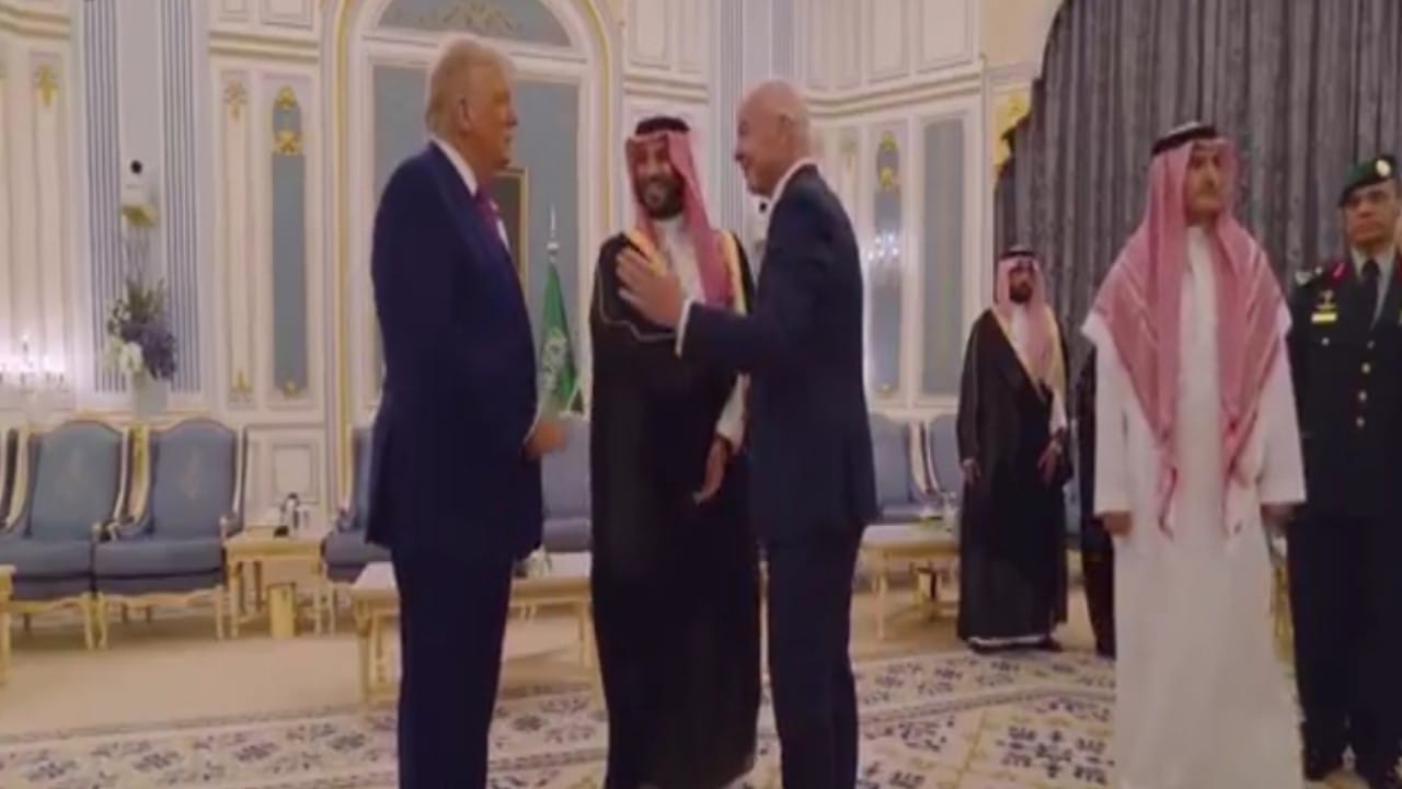 سمو ولي العهد في أحاديث جانبية مع ترامب وإنفانتينو.. فيديو