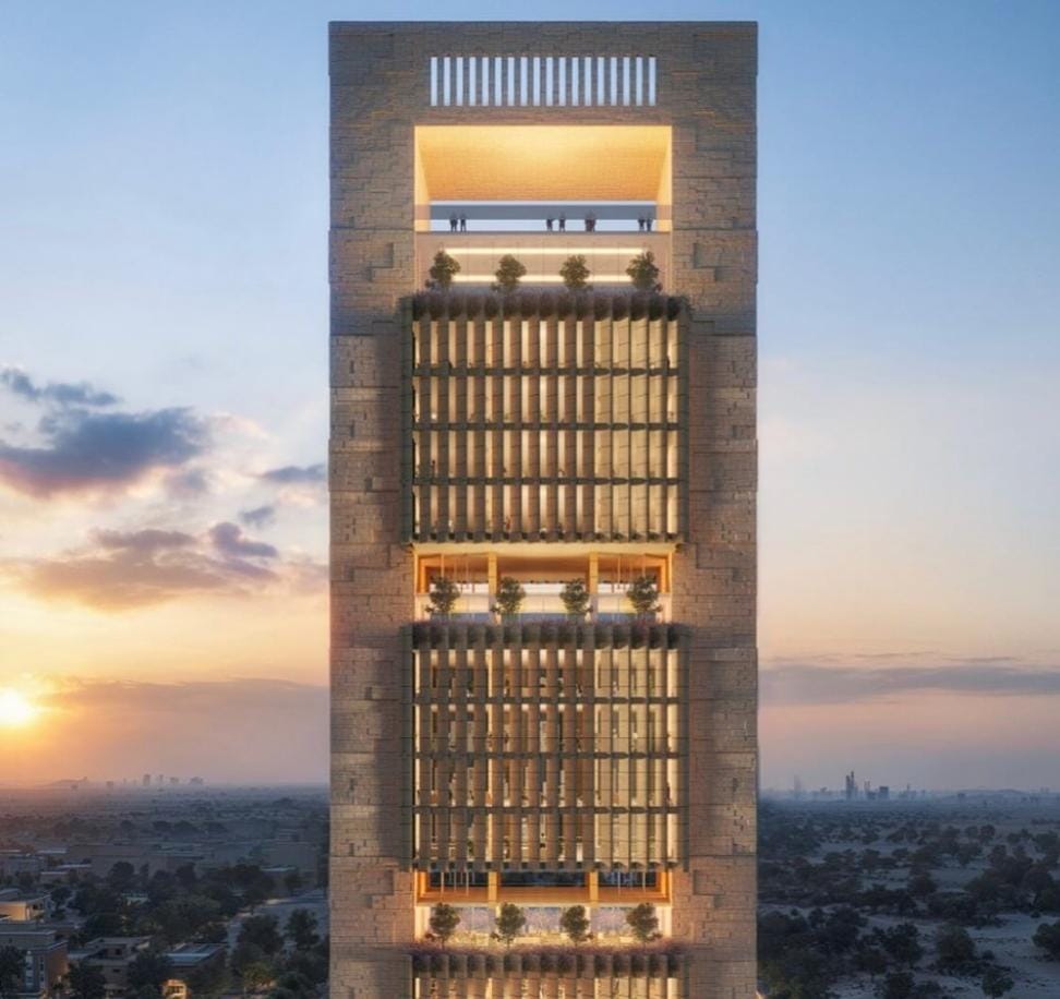 بدء أعمال مشروع برج جديد بطراز سلماني في شمال الرياض .. صور