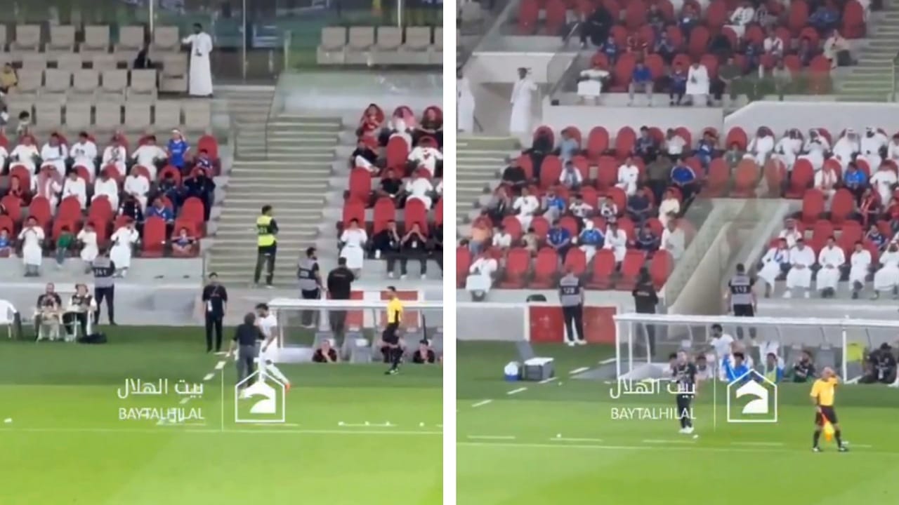 تصرف مفاجئ من البليهي عقب استبداله أمام الوحدة .. فيديو