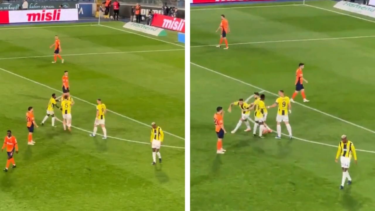 اشتباك بين تاليسكا وزميله في الدوري التركي .. فيديو