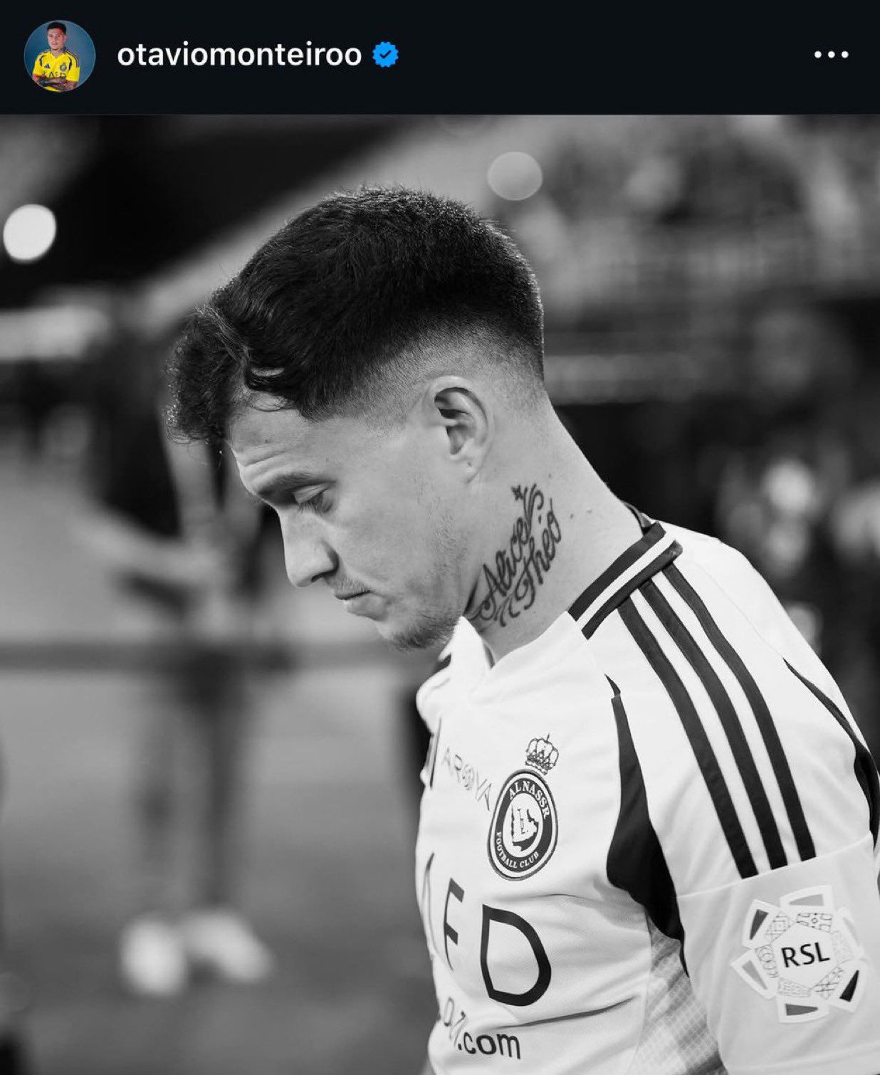 أوتافيو يوجه رسالة مؤثرة لجماهير النصر: لا انتكاسة هي النهاية شكرا يا نصراويين