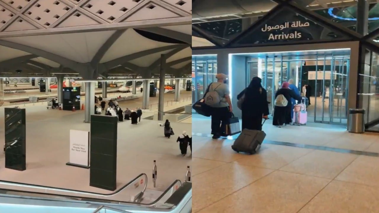 وصول الحجاج إلى المدينة المنورة عبر قطار الحرمين السريع.. فيديو