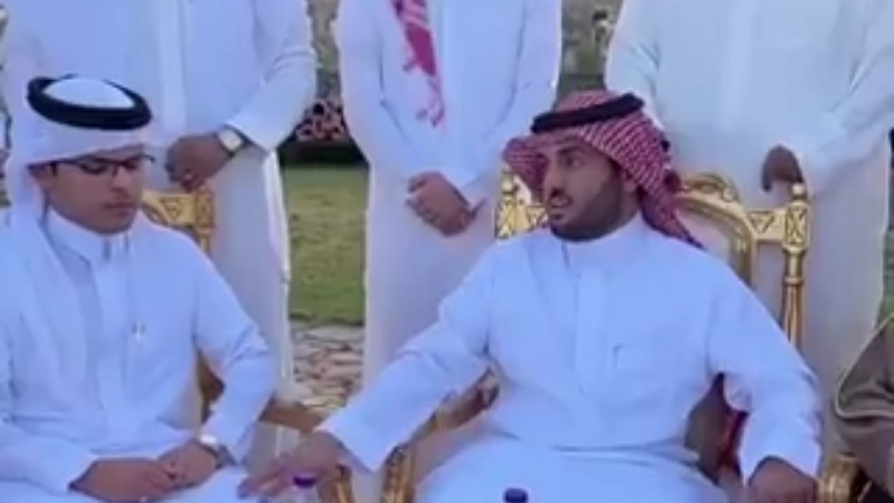 شقيق غازي الذيابي يعقد قرانه ووالد العروس يفاجئه بمهر رمزي .. فيديو