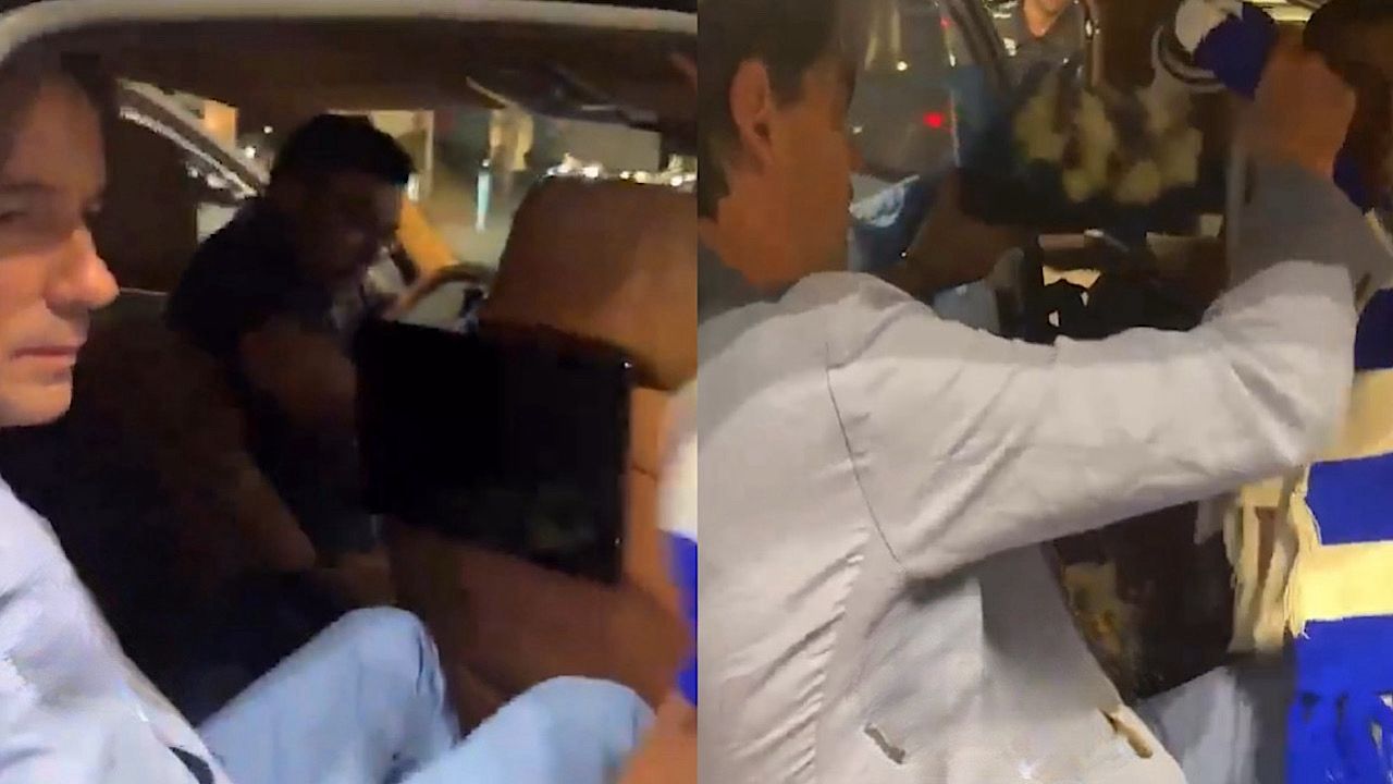 مشجع هلالي يهدي إنزاغي شال الهلال والأخير يرد  .. فيديو