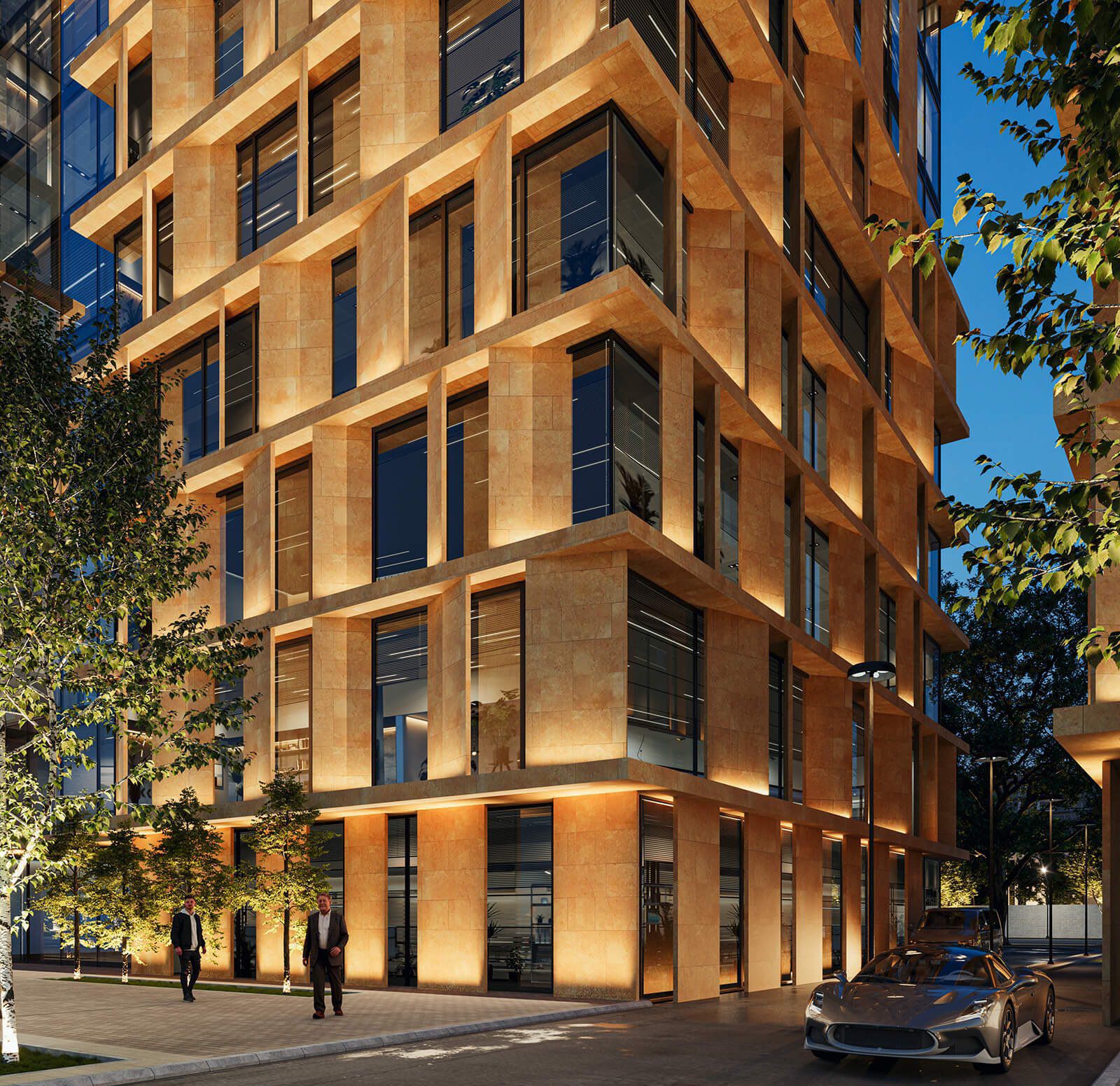 تطور الأعمال في مشروع مبنى الغدير في شمال الرياض .. صور