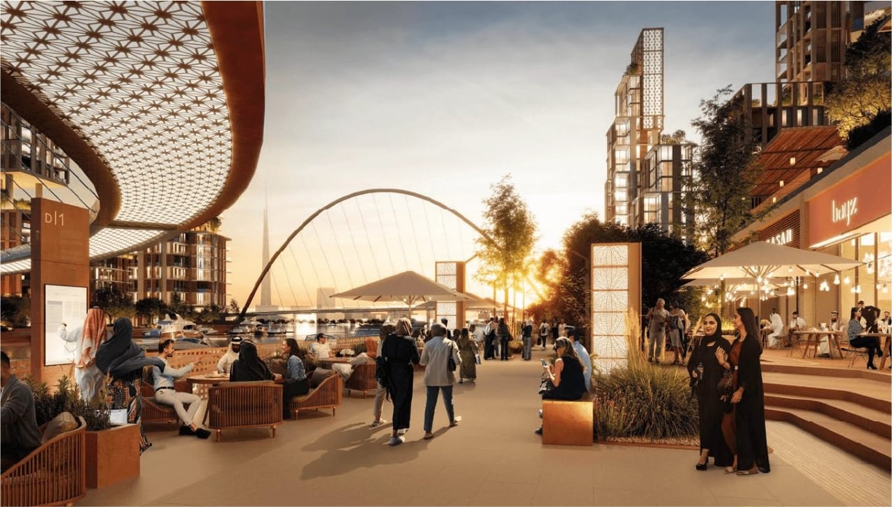 بدء أعمال تنفيذ القناة المائية والجسور في مشروع مرافي .. صور