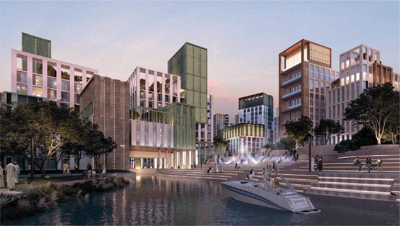 بدء أعمال تنفيذ القناة المائية والجسور في مشروع مرافي .. صور