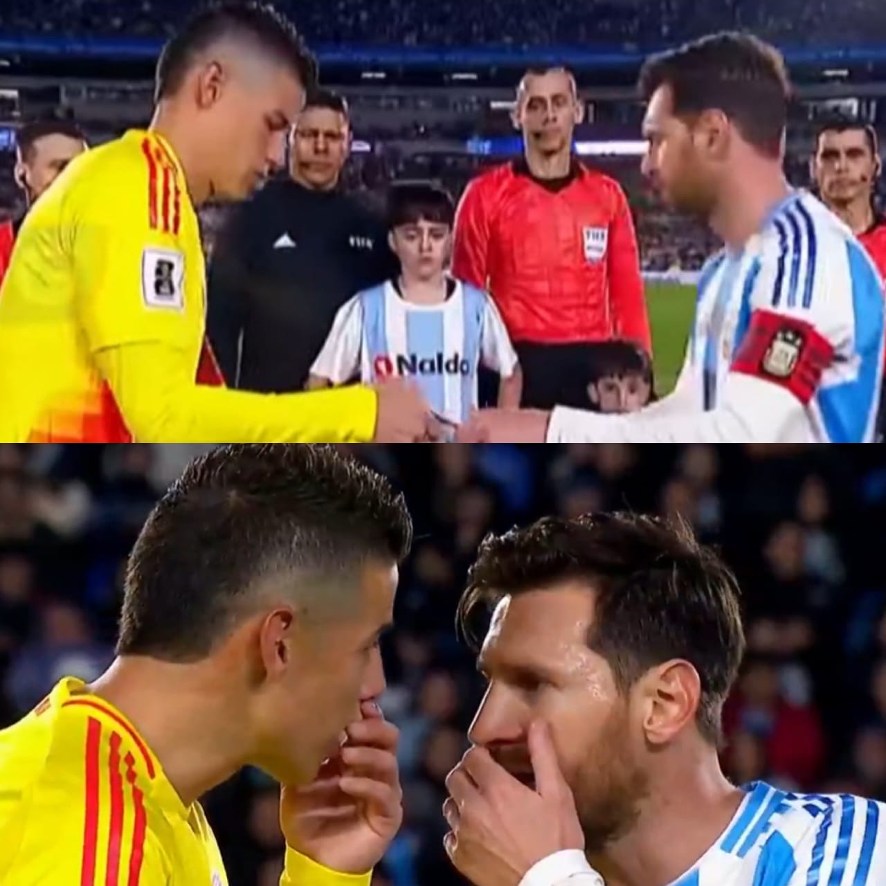 سجال لفظي بين ميسي ورودريغيز يعكر أجواء تصفيات المونديال.. صور