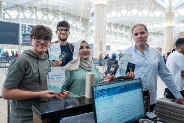 لحظة إقلاع أول رحلة لطيران ناس من بعد توقف دام أكثر من 10 سنوات.. فيديو