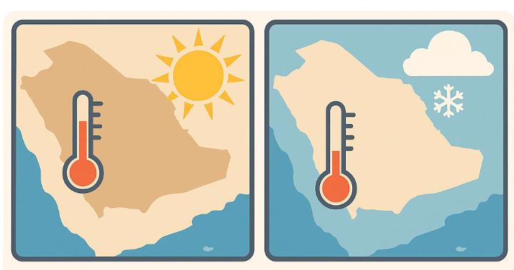 المسند يوضح: لماذا جدة أقل حرارة صيفا وأدفأ شتاء من الدمام رغم كونهما مدينتين ساحليتين؟
