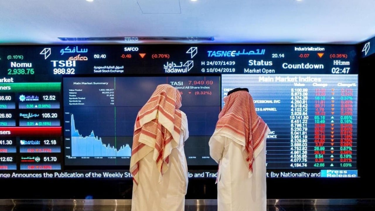 مؤشر سوق الأسهم يغلق مرتفعًا