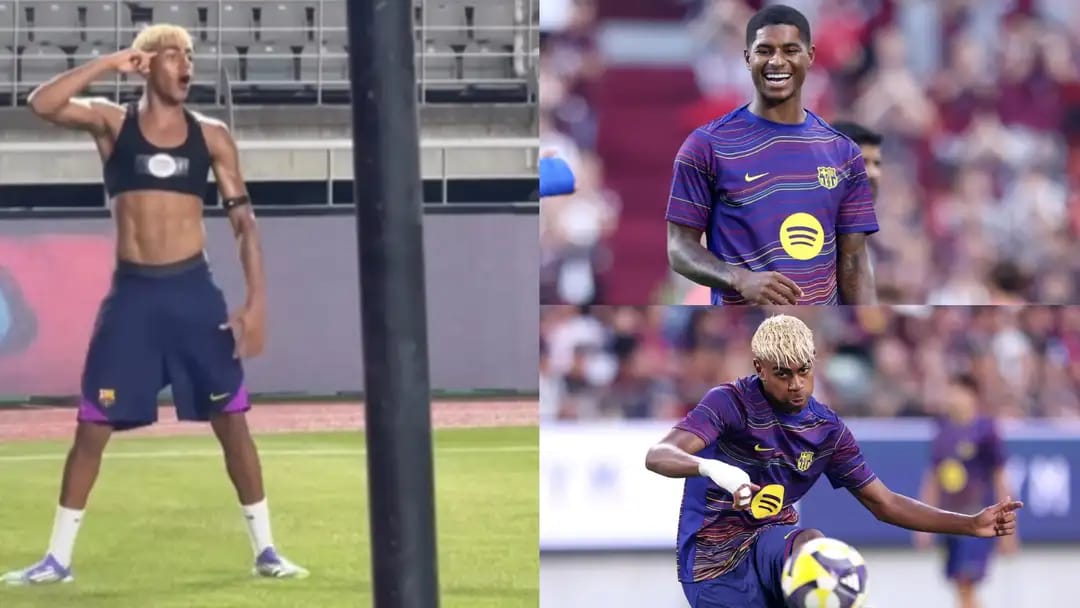 يامال يخطف الأضواء بهدف رائع ويحتفل على طريقة راشفورد.. فيديو