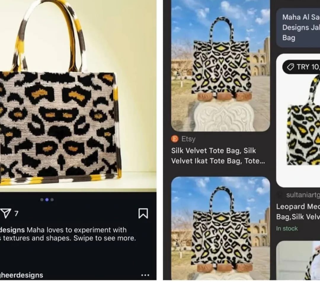 بعد أزمة اللوحات: اتهامات جديدة لمها الصغير بسرقة تصاميم حقائب عالمية.. صور