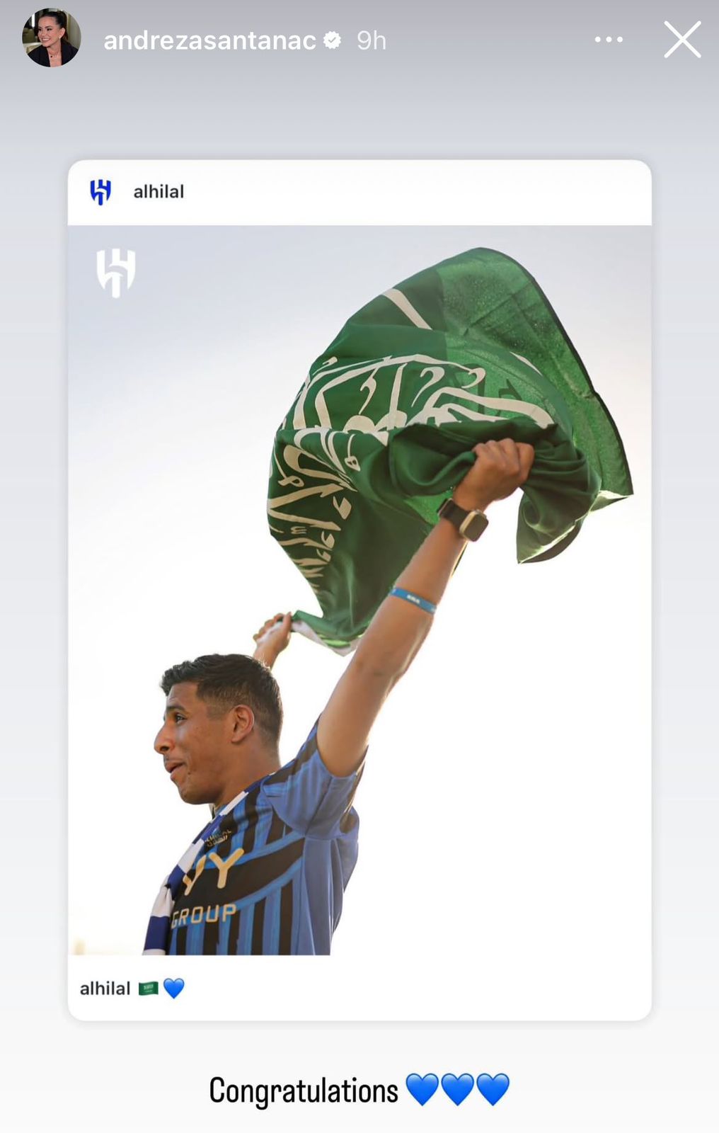 زوجة ميشيل تهنئ الزعيم والهلاليون: حريم عيالنا الوفاء والسنع والأدب