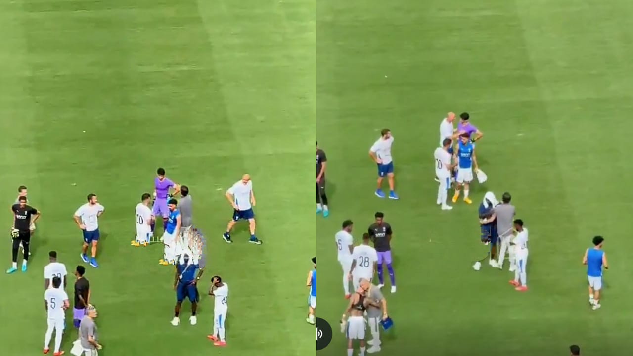 إنزاغي يواسي لاعبي الهلال بعد الخروج من مونديال الأندية .. فيديو
