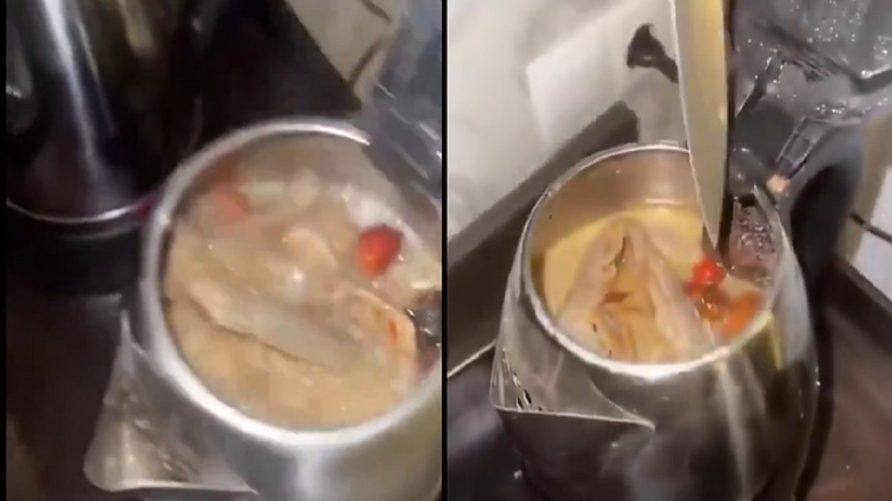 نزيل بفندق يطبخ الكبسة في غلاية كهربائية .. فيديو