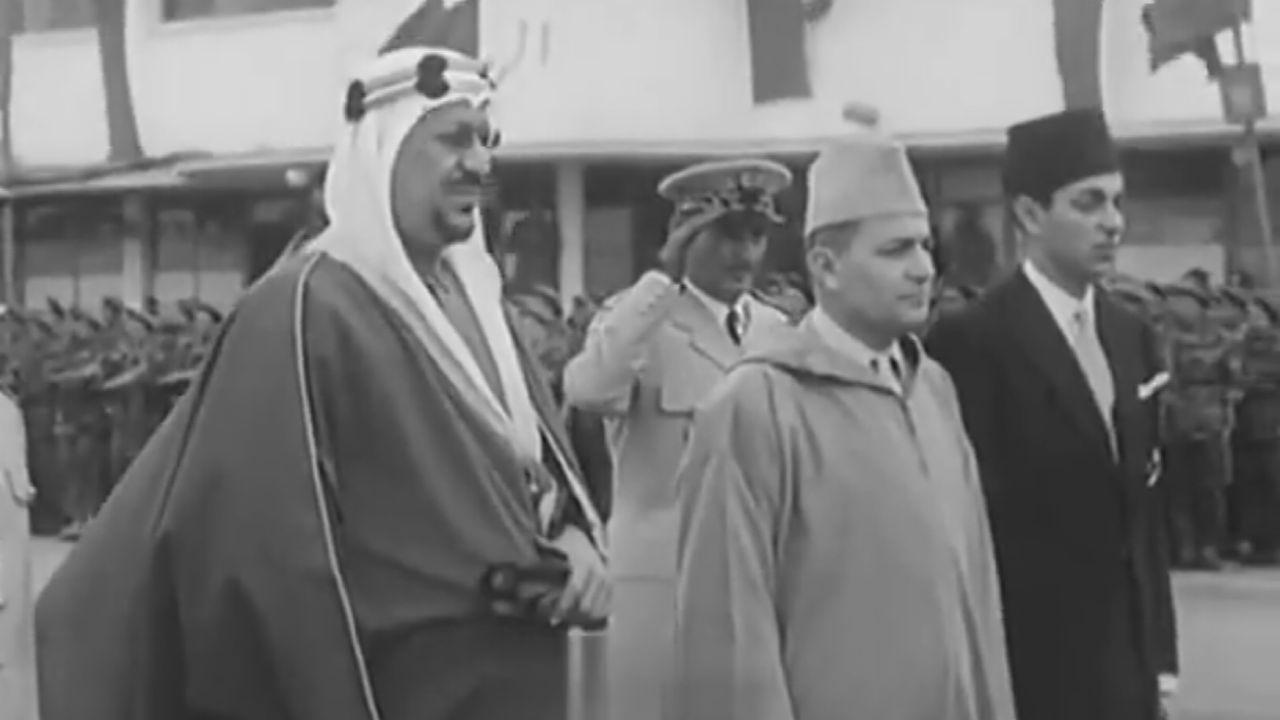 الملك سعود في زيارة إلى المغرب قبل 70 عامًا .. فيديو