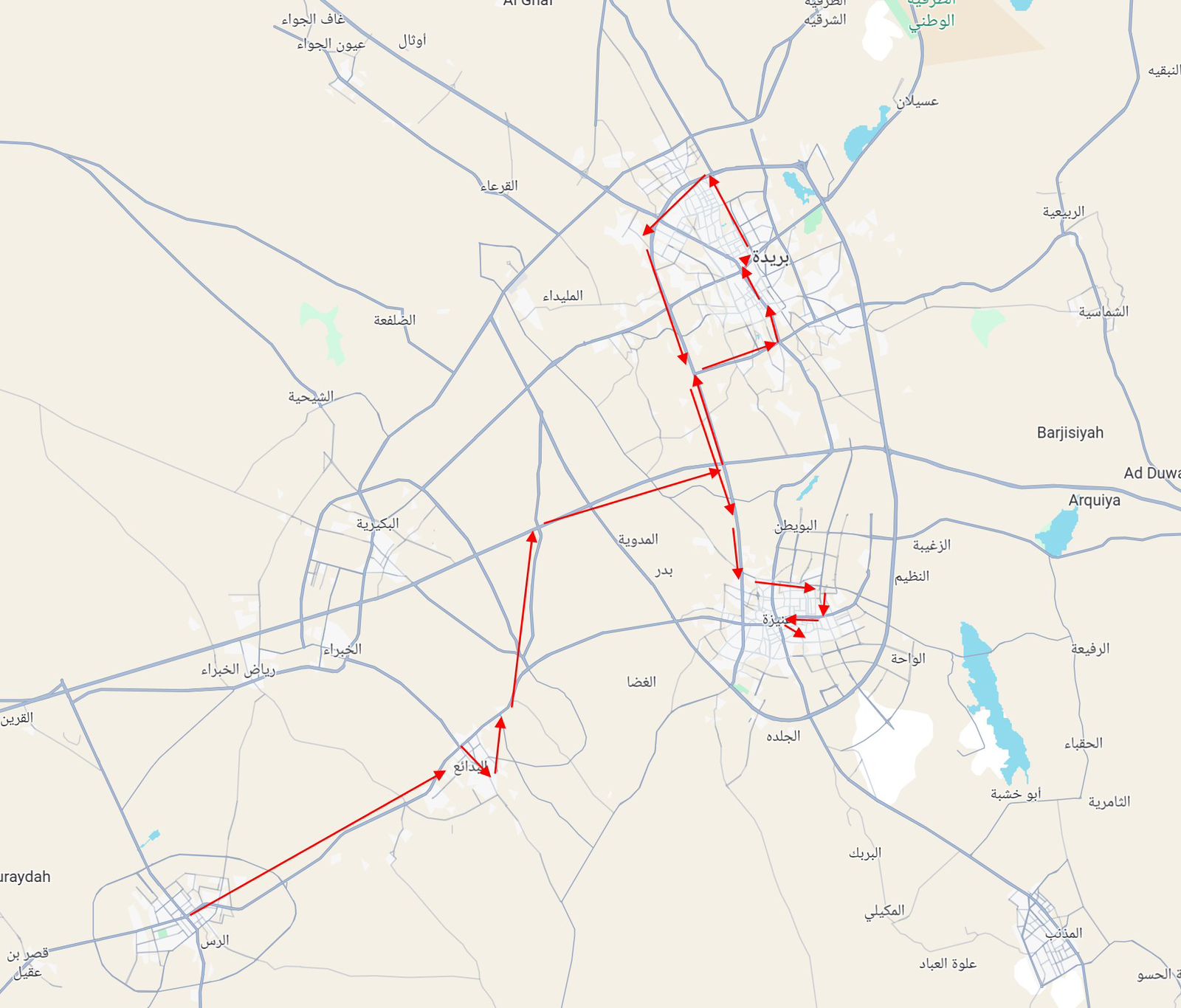 المسند يروي تجربة تجسد طول وقت العصر صيفا وسهولة التنقل بين مدن القصيم