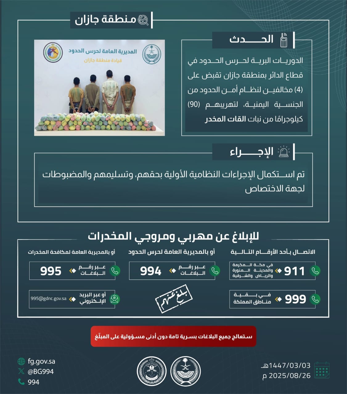 القبض على 10 أشخاص لترويجهم وتهريبهم مواد مخدرة