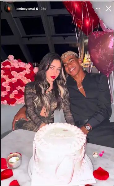 لامين يامال يثير الجدل بصورة مع المغنية الأرجنتينية نيكي نيكول.. صور