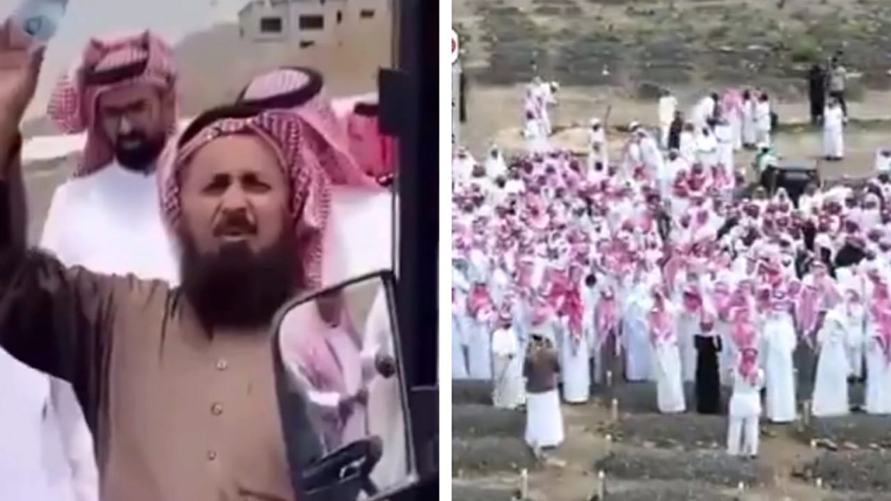 جنازة مهيبة للشاعر سعود القحطاني ووالده يودعه بكلمات مؤثرة .. فيديو