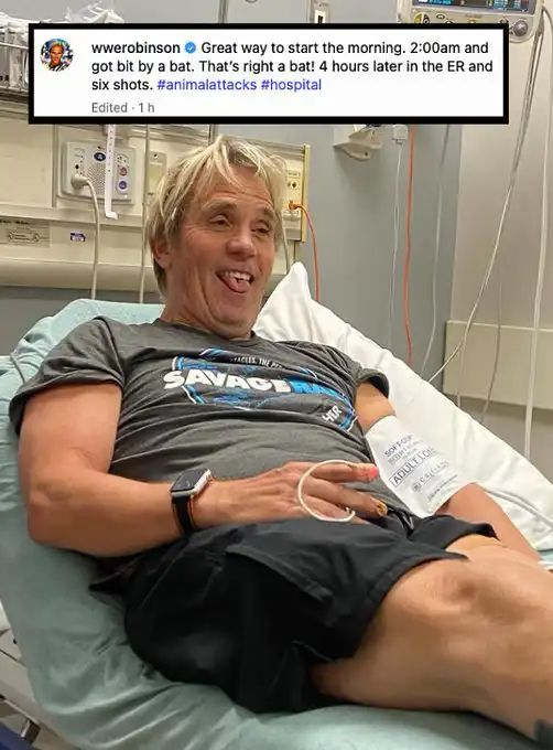 عضة خفاش تدخل أسطورة WWE تشارلز روبنسون المستشفى