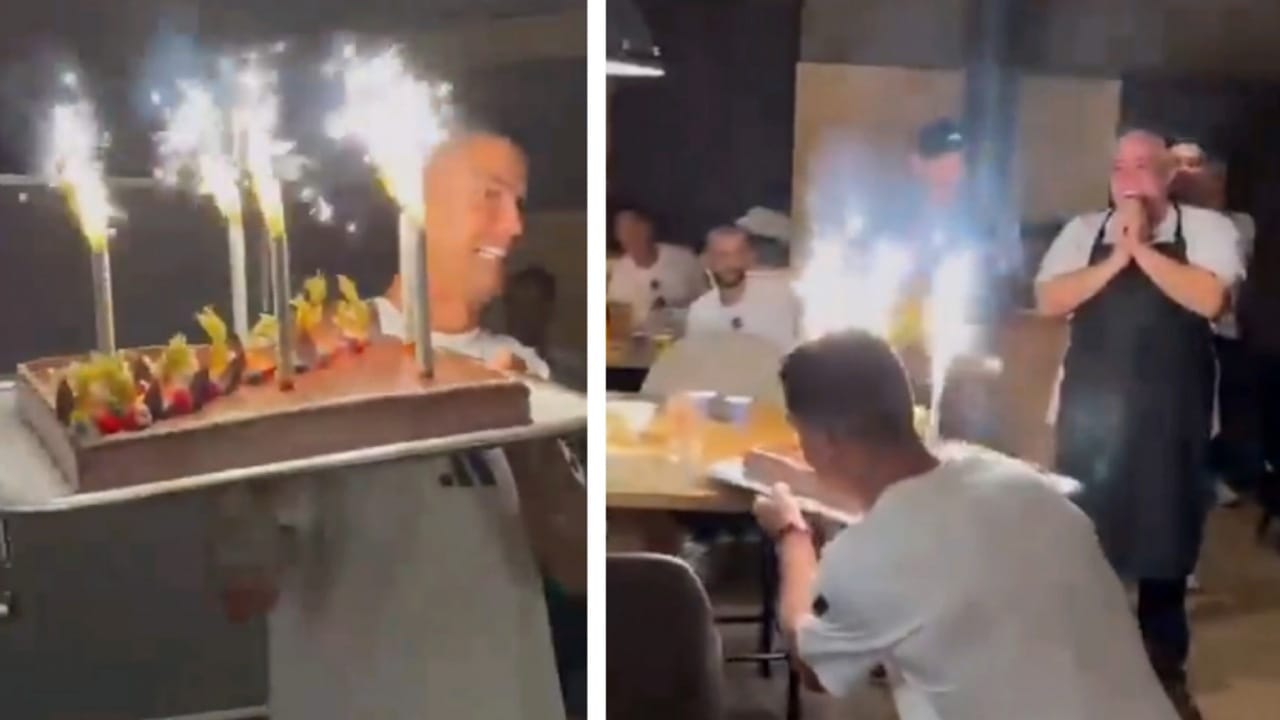 احتفال مفاجئ من رونالدو بطباخ النصر يشعل مواقع التواصل .. فيديو