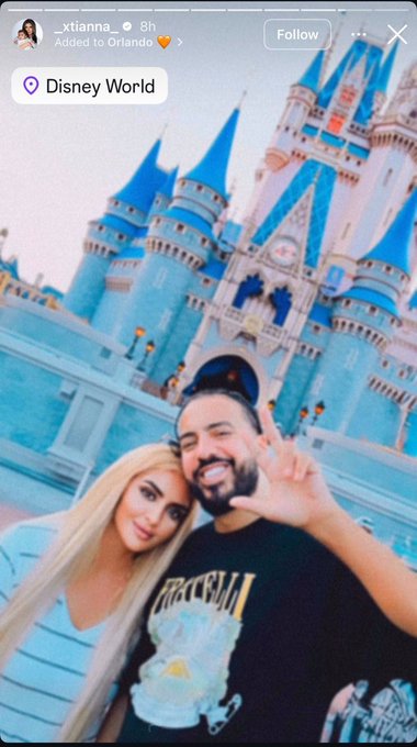 الشيخة مهرة وخطيبها فرنش مونتانا في آخر ظهور.. صور