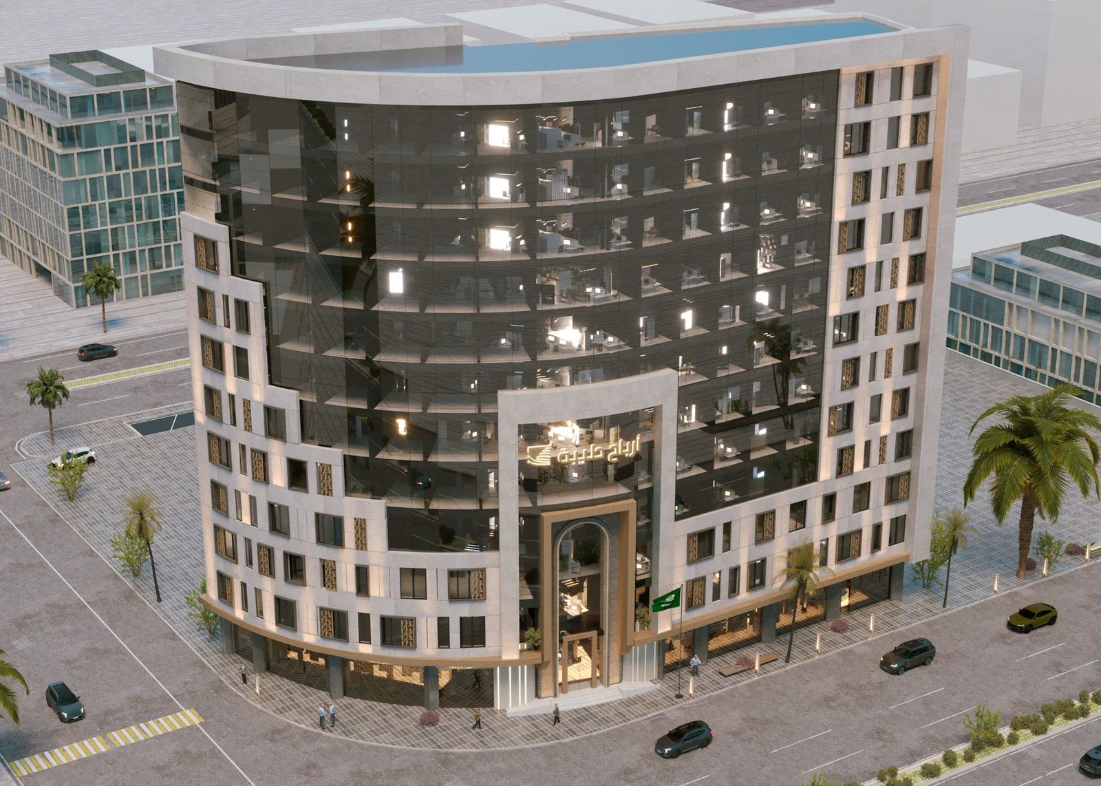 مشروع فندقي تجاري جديد في المدينة المنورة بارتفاع 12 طابقا .. صور