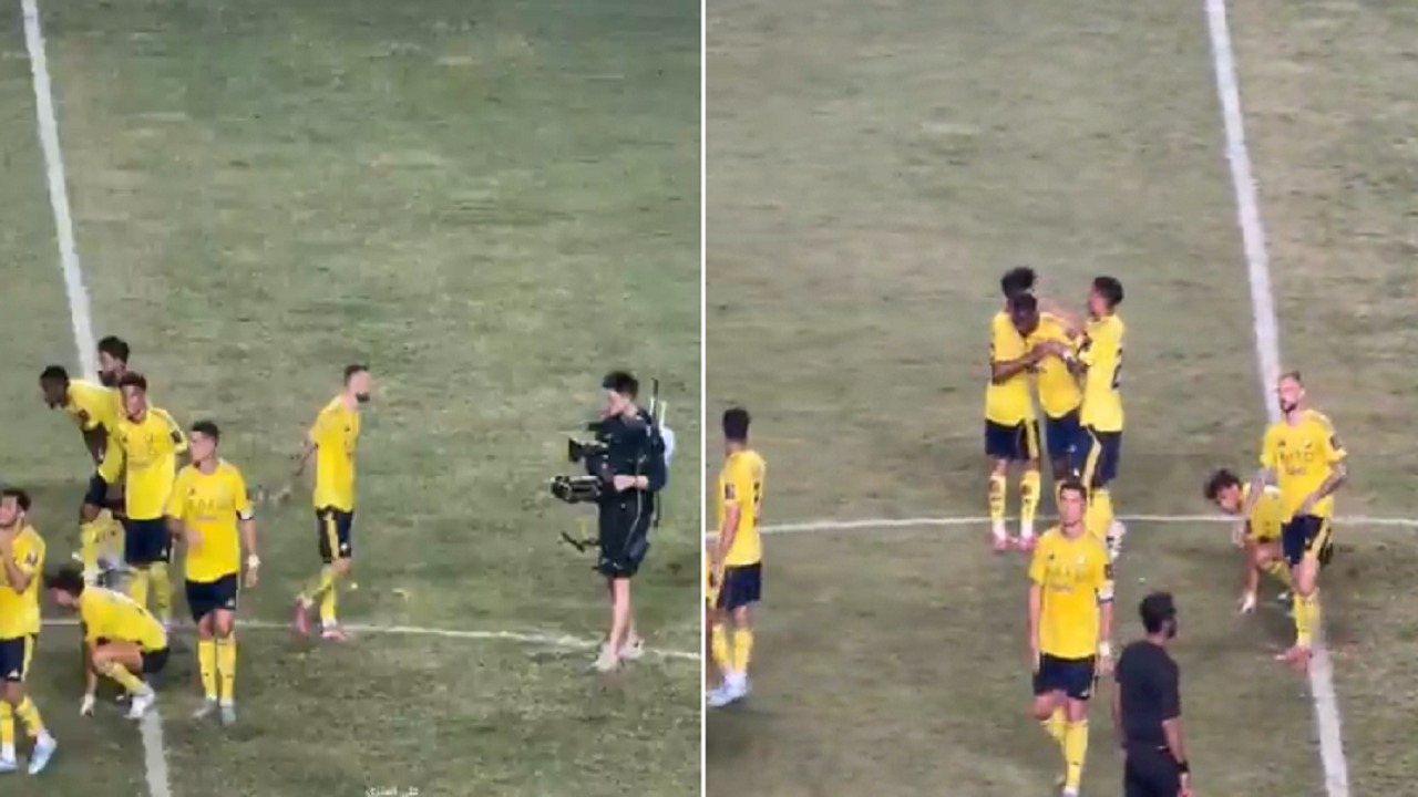 حسرة لاعبي النصر بعد خسارة نهائي كأس السوبر .. فيديو