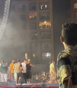 لحظة مقتل شخص في حفل محمد رمضان بسبب انفجار .. فيديو وصور