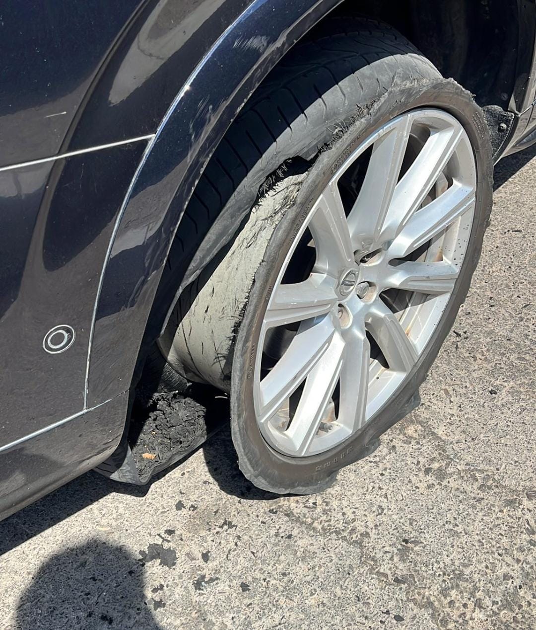 داليا البحيري تنجو من حادث سير خطير.. صور