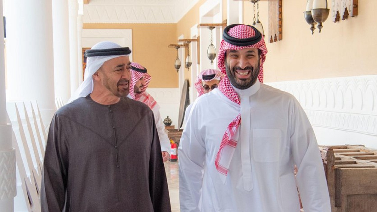 ولي العهد يبحث مع رئيس الإمارات تطورات الأوضاع في المنطقة.. صور