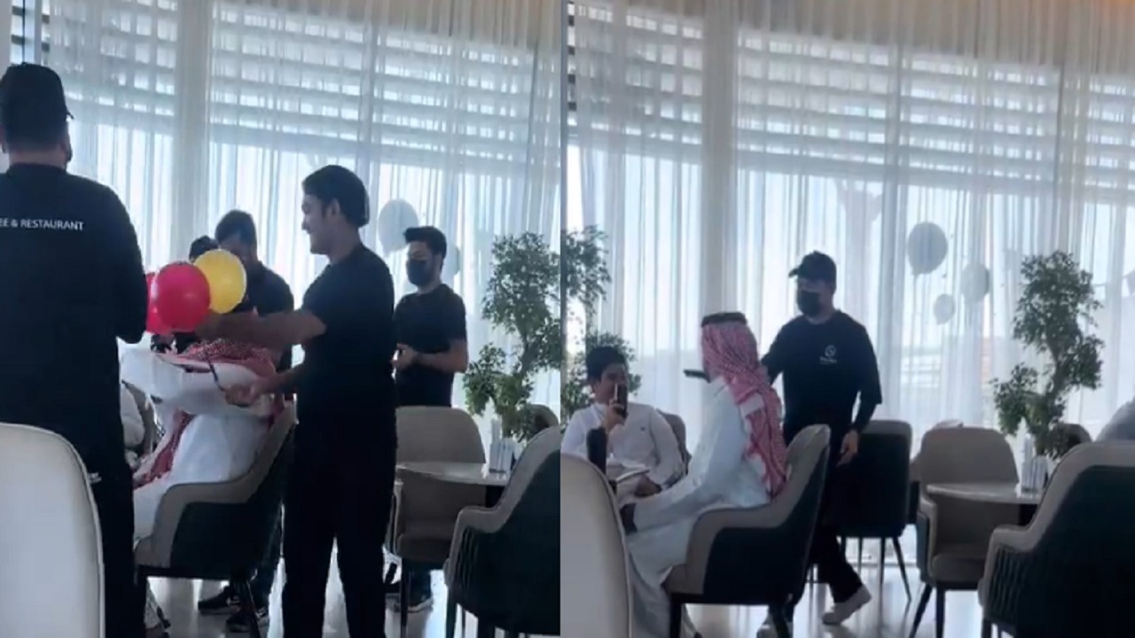 عائلة تفاجئ والدها بالاحتفال بميلاده.. فيديو