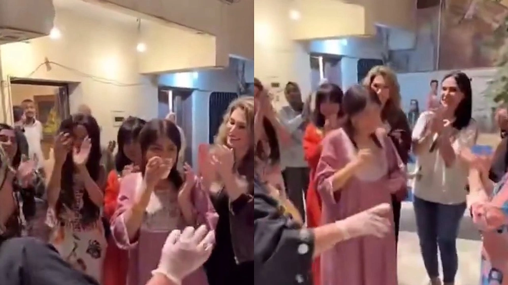 إلهام الفضالة تبكي فرحًا بعد إعلان براءتها وتشارك محبيها فرحتها بالرقص.. فيديو