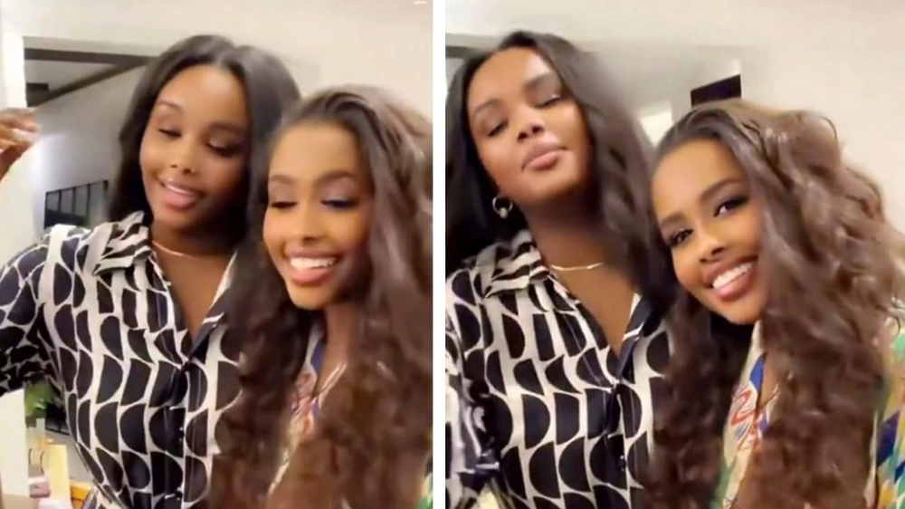 داليا مبارك وشقيقتها يبهران الجمهور بأداء أغنية مشتركة .. فيديو