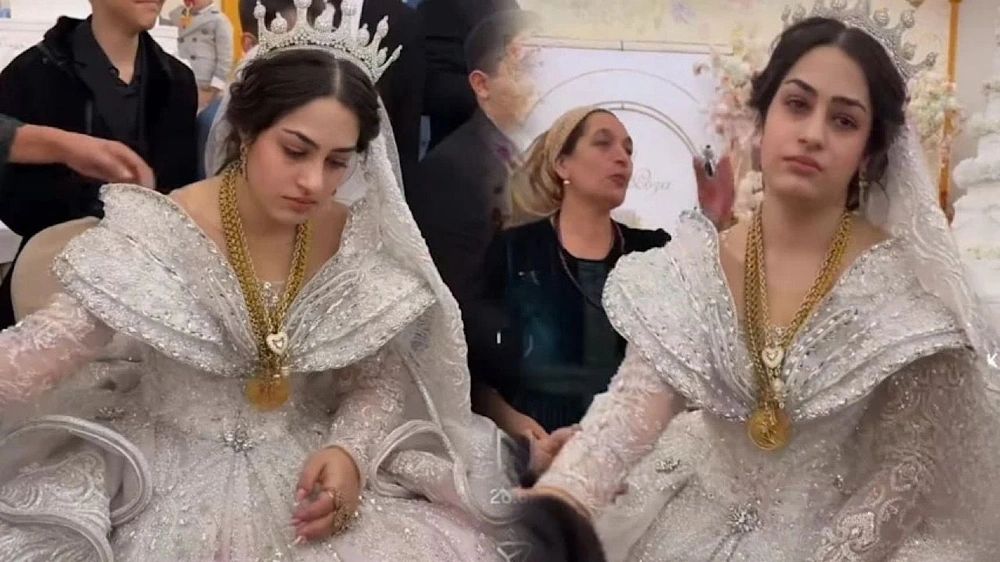 عروس حزينة تثير جدلاً واسعاً على مواقع التواصل الاجتماعي .. فيديو