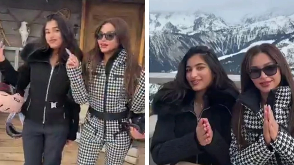 لقطات عفوية تجمع نهى نبيل وابنتها وسط أجواء شتوية ساحرة .. فيديو