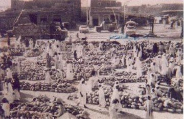 مشاهد نادرة لموسم وسوق البطيخ في بريدة بالثمانينات الهجرية