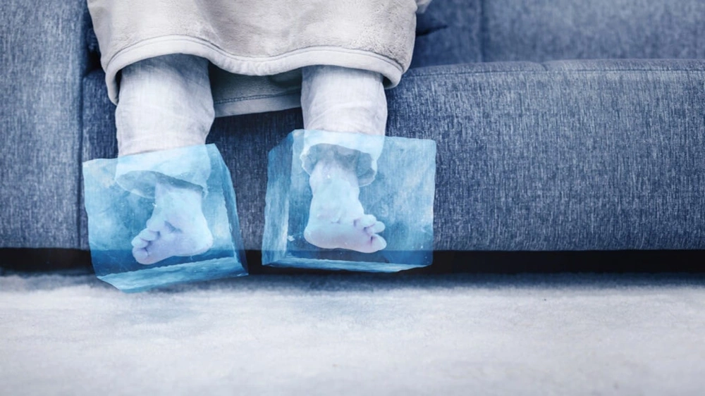 برودة القدمين قد تحذر من مشكلات صحية متعددة