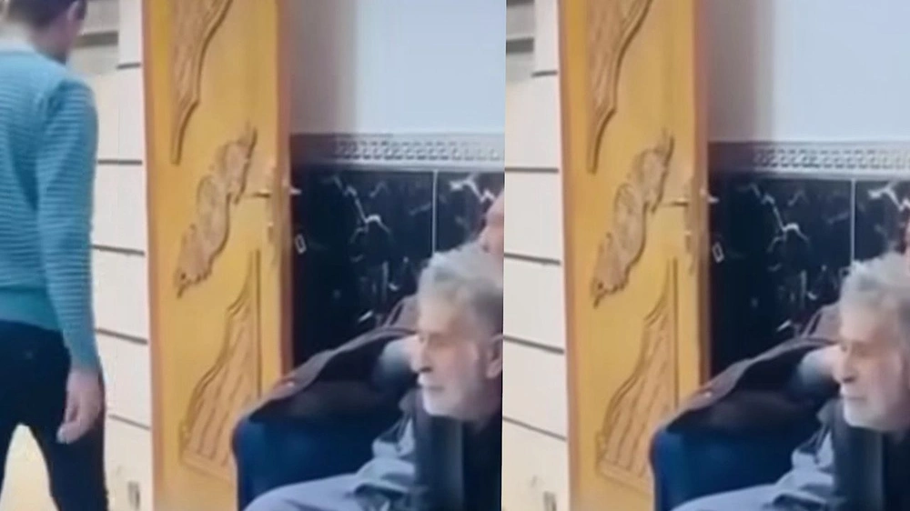 شاب يثير جدلاً بعد وداعه البارد لوالده في دار مسنين   .. فيديو