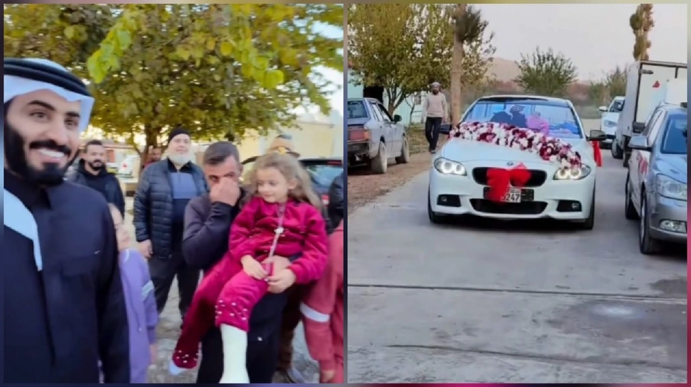 عبدالرحمن المطيري يحقق أمنية طفلة ويهدي والدها سيارة.. فيديو