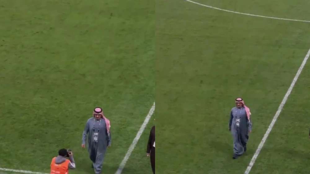 الأمير نواف بن سعد يحتفل بانتصار الفريق على الخليج .. فيديو