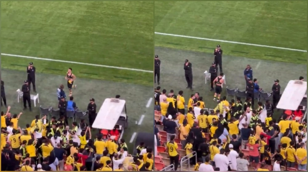 أحمد الجليدان يهدى قميصه لأحد الحضور.. فيديو