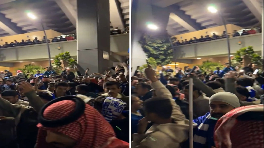 جماهير الهلال بعد الفوز على ضمك تردد : هاتوا النصراوي.. فيديو